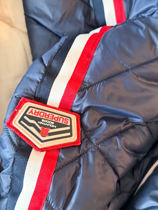 Superdry Other - Superdry The Original Fuji Puffer Jacket - Navy with Red Accents